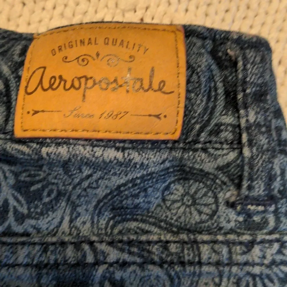 Aeropostale womens Printed jean shorts size 5/6🌈5 for $25‎